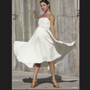 NICOLE Michelle Maternity Strapless Gown Dress